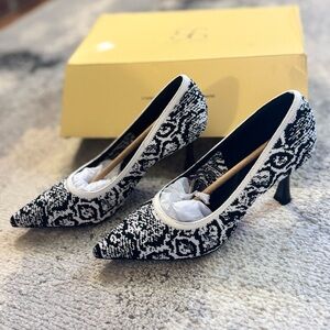 Elegant Black and White Women's Heels